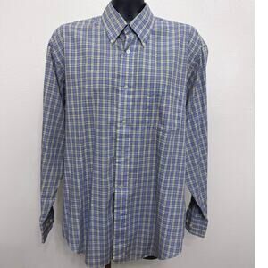 McGregor Bagpiper Plaid ButtonDown Shirt Sz XL Long Sleeves Cotton Blend Vintage